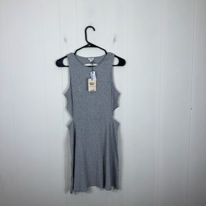 NWT Garage Sleeveless Ribbed Cut Out Dress Sz L‎